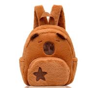 WFKKMEQ Capybara Mochilas Infantiles, Capybara Peluche Mochila Escolar Lindo Mochila Preescolar Escolares Guarderia Bolsa de Escuela Primaria Cartoon Backpack para Kids Escolarizar,Viajar,Acampar