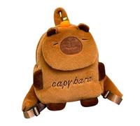 WFKKMEQ Capybara Mochilas Infantiles, Capybara Peluche Mochila Escolar Lindo Mochila Preescolar Escolares Guarderia Bolsa de Escuela Primaria Cartoon Backpack para Kids Escolarizar,Acampar,Viajar