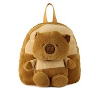 WFKKMEQ Capybara Mochilas Infantiles, Capybara Peluche Mochila Escolar Lindo Mochila Preescolar Escolares Guarderia Bolsa de Escuela Primaria Cartoon Backpack para Kids Acampar,Escolarizar,Viajar
