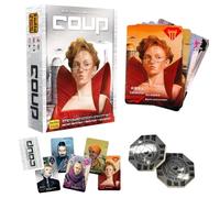 WFKKMEQ Coup Reform Card Game, Game from The World of The Resistance 2-6 Jugadores, 15 Min Card Games Family Games, Party Game for Kids and Adults
