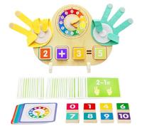 WFKKMEQ Juguetes Montessori Matematica, Contando Juego de Aprendizaje, Juegos Educativos Niños para Temprano Matemáticas Aprender, Regalos Niño 5 Años de Cumpleaños - Reloj