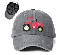 WFKKMEQ Tractor Gorra de Béisbol Infantil, Auto Gorra Snapback con Visera Gorra Béisbol Niño Ajustable Sombrero Deportivo Cap Casual Gorras de Algodón para Niños 2
