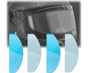 WFLCFR 4Piezas Película Antivaho para Casco para LS2 FF900 Valiant II, Motocicleta Casco Impermeable Transparente Protectora Película,A