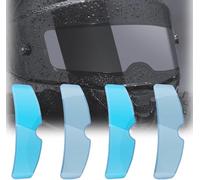 WFLCFR 4Piezas Película Antivaho para Casco para Shark Openline, Motocicleta Casco Impermeable Transparente Protectora Película,B