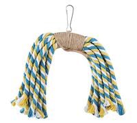 WFNIHONHON Parrot Juguete pájaro Juguetes masticando Colgantes Cuerda de algodón Loro Jugando Juguete