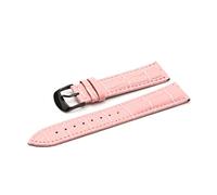 WFRUEDWC 12 14 16 18 19 20 21 22 22 24 mm de cuero Reloj Cinturón de la banda Relojes de la muñeca Band Red Black White Watch Strap (Color: Pink RG, Tamaño: 22 mm)