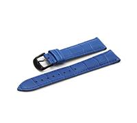 WFRUEDWC 12 14 16 18 19 20 21 22 22 24 mm de cuero Reloj Cinturón de la banda Relojes de la muñeca Band Red Black White Watch Strap (Color: Pink RG, Tamaño: 22 mm)