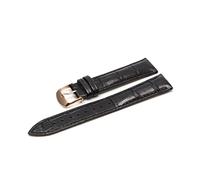 WFRUEDWC 12 14 16 18 19 20 21 22 22 24 mm de cuero Reloj Cinturón de la banda Relojes de la muñeca Band Red Black White Watch Strap (Color: Pink RG, Tamaño: 22 mm)