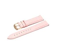 WFRUEDWC 12 14 16 18 19 20 21 22 22 24 mm de cuero Reloj Cinturón de la banda Relojes de la muñeca Band Red Black White Watch Strap (Color: Pink RG, Tamaño: 22 mm)