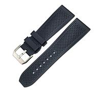 WFRUEDWC 20 mm 21 mm 22 mm 23 mm 24 mm Correa de reloj de silicona de goma Compatible con Cartier London Tank Santos Sports Soft Wating Watch Bands Serie