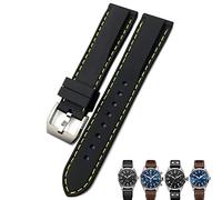 WFRUEDWC 20 mm de 21 mm 22 mm de goma silicona azul Black Blue Watchs para IWC Pilot Mark 18 Watch Sports Store