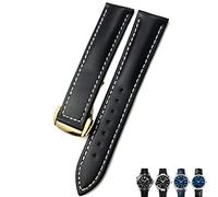 WFRUEDWC 21 mm 20 mm 22 mm Correa de cuero de vaca para omega costoso 300 bandas de relojes Speedmaster