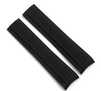 WFRUEDWC Band de reloj de goma suave Aquanaut se ajustan para Patek Philippe Silicone 5164A 5167A 5168A 21 mm Plegable Correa de la hebilla