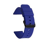 WFRUEDWC Banda de correa para la correa de goma impermeable 14 16 18 mm 20 mm de 22 mm Correa de 24 mm Hebilla negra Fit para Samsung Fit For Huawei Sport Watch Store (color: gris 01, tamaño: 20 mm)