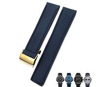 WFRUEDWC Banda de reloj azul verde de reloj de lienzo de 22 mm para la brazalete para hombres (color: 10 mm Gold, tamaño: 24 mm)