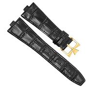 WFRUEDWC Banda de reloj de cuero genuina para la serie Vacheron Constantin Overseas 4500V 5500V P47040 Hebilla de acero inoxidable Hombres Correa 25 * 8 mm (color: 25-12 mm, tamaño: 25 mm-8 mm)
