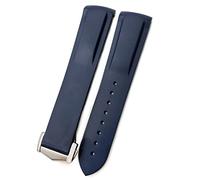 WFRUEDWC Banda de vigilancia de silicona de goma de 19 mm 20 mm 22 mm de goma para Omega AT150 300 de Ville Planet Ocean Watch Strap (Color: Black Amarillo, Tamaño: 19 mm)
