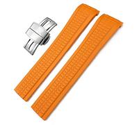 WFRUEDWC Bandas de goma fluoroso colorida de 21 mm reloj para Patek 5164a 5167a Aquanaut Philippe Series Butterfly Hebla