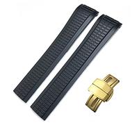 WFRUEDWC Bandas de reloj de goma fluoria coloridas de 21 mm para Patek 5164a 5167a Aquanaut Philippe Series Butterfly Buckle Silicone Watch Strap for Man Woman
