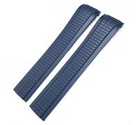 WFRUEDWC Bandas de reloj de goma fluoria coloridas de 21 mm para Patek 5164a 5167a Aquanaut Philippe Series Butterfly Buckle Silicone Watch Strap for Man Woman