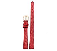 WFRUEDWC Brazalete de banda de reloj de cuero genuino 6 mm 8 mm 10 mm 12 mm Lizards Reloj Correa de cuero Pequeño reloj de pulsera Pina de cinturón