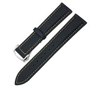 WFRUEDWC Cabina de lienzo de cuero de nylon de 19/20 mm 21/22 mm para Omega AT150 Seamaster Planet Ocean Watch Strap Nylon Strap
