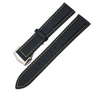 WFRUEDWC Cabina de lienzo de cuero de nylon de 19/20 mm 21/22 mm para Omega AT150 Seamaster Planet Ocean Watch Strap Nylon Strap