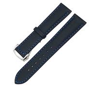 WFRUEDWC Cabina de lienzo de cuero de nylon de 19/20 mm 21/22 mm para Omega AT150 Seamaster Planet Ocean Watch Strap Nylon Strap