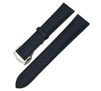 WFRUEDWC Cabina de lienzo de cuero de nylon de 19/20 mm 21/22 mm para Omega AT150 Seamaster Planet Ocean Watch Strap Nylon Strap