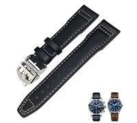WFRUEDWC Correa de reloj de cuero genuino 20 mm 21 mm 19 mm 22 mm Bandas de reloj de vaca para IWC Mark Big Pilot Spitfire Portofino Watch Accessories