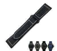WFRUEDWC Correos de Reloj de Carbono de 24 mm Pulseras de Reloj Negro para Panerai Pam 01661/00441 Bandas de Reloj para Hombres Accesorios