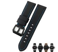 WFRUEDWC Correos de Reloj de Carbono de 24 mm Pulseras de Reloj Negro para Panerai Pam 01661/00441 Bandas de Reloj para Hombres Accesorios
