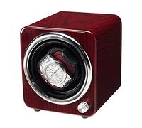 WFRUEDWC Enrollador de Reloj de la Caja de Buque de hilandería - Mini Reloj de Madera Mini vigilador silencioso Single Watch Winder Mecánica Mecánica Caja de Tornillo Cabina de Almacenamiento Caso de