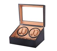 WFRUEDWC Enrolladores de Reloj de la Caja de la Bobina giratoria - 4+6 Relojes automáticos de Alta Gama Caja de Viento PU Reloj de Cuero Soporte de joyería de Almacenamiento de Joyas Ultra silencios