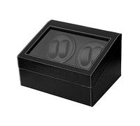 WFRUEDWC Enrolladores de Reloj de la Caja de la Bobina giratoria - 4+6 Relojes automáticos de Alta Gama Caja de Viento PU Reloj de Cuero Soporte de Joyas de Almacenamiento de Joyas Ultra silencios