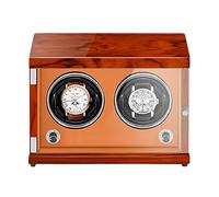 WFRUEDWC Enrolladores de Reloj de la Caja de la Bobina giratoria: la Caja Recargable del Reloj de Dos Posiciones Veninador Mecánico Boder Vertical Reloj Caja de devanado con luz LED Sensible a la luz