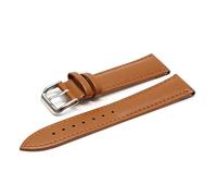 WFRUEDWC Llegó 14 mm de 16 mm 18 mm 20 mm 22 mm de 24 mm Bracelet de cuero Bracelet Bracelet Bracelet Brown Watch Strap (color: marrón claro Bk, tamaño: 24 mm)
