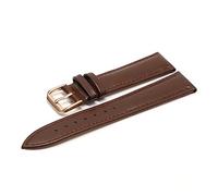 WFRUEDWC Llegó 14 mm de 16 mm 18 mm 20 mm 22 mm de 24 mm Bracelet de cuero Bracelet Bracelet Bracelet Brown Watch Strap (color: marrón claro Bk, tamaño: 24 mm)