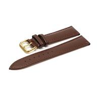 WFRUEDWC Llegó 14 mm de 16 mm 18 mm 20 mm 22 mm de 24 mm Bracelet de cuero Bracelet Bracelet Bracelet Brown Watch Strap (color: marrón claro Bk, tamaño: 24 mm)