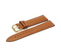 WFRUEDWC Llegó 14 mm de 16 mm 18 mm 20 mm 22 mm de 24 mm Bracelet de cuero Bracelet Bracelet Bracelet Brown Watch Strap (color: marrón claro Bk, tamaño: 24 mm)