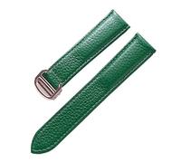 WFRUEDWC Mira la correa para el solo del tanque de Cartier, la correa de los relojes con cierre de despliegue para hombres y mujeres, correa de reloj suave de cuero genuino, 20 mm 22 mm 23 mm