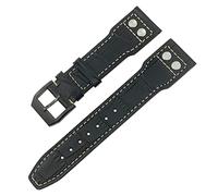 WFRUEDWC Para IWC IW3777 IW3270 Mark 18 Big Pilotu2019s Reloj Strap Soft Cowhide Pulseras de cuero de vaca 20 mm 21 mm 22 mm Banda de cuero de cuero