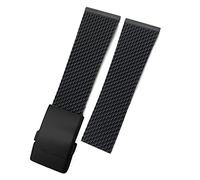 WFRUEDWC Reemplazo de banda de vigilancia de goma de silicona trenzada de 22 mm para Breitling Avenger Superocean Heritage Watch Strap Store Free Herramienta