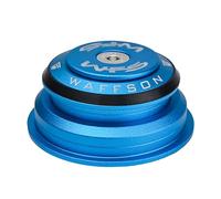 WFS HY713 - Juego de auriculares semiintegrados cónicos de 1-1/8 a 1-1/2 pulgadas para tubos de cabeza cónica, aleación de aluminio CNC, sin rosca, rodamientos sellados para bicicleta de montaña