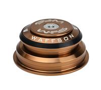 WFS HY713 - Juego de auriculares semiintegrados cónicos de 1-1/8 a 1-1/2 pulgadas para tubos de cabeza cónica, aleación de aluminio CNC, sin rosca, rodamientos sellados para bicicleta de montaña