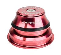 WFS HY875 - Juego de auriculares semiintegrados cónicos de 1-1/8 a 1-1/2 pulgadas para tubos de cabeza cónica, aleación de aluminio CNC, sin rosca, rodamientos sellados para bicicleta de montaña