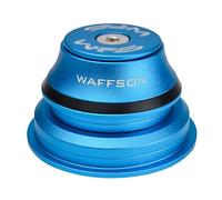 WFS HY875 - Juego de auriculares semiintegrados cónicos de 1-1/8 a 1-1/2 pulgadas para tubos de cabeza cónica, aleación de aluminio CNC, sin rosca, rodamientos sellados para bicicleta de montaña