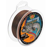 WFT TF8 Catfish Brown 0,60 mm 220 m 60 kg - Waller cuerda para pesca de waller, línea de pesca trenzada