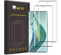 WFTE [2-Pack Protector de Pantalla para Honor Magic 5 Lite 5G,3D Cobertura máxima,9H Dureza,Huellas Dactilares Libre,Sin Burbujas,Cristal Templado Protector de Pantalla Honor Magic5 Lite(Black)