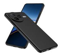WFTE Funda para Xiaomi Poco F7 Pro Mate con Protección Carcasa Protectora Antigolpes Ultrafina Suave TPU Silicona Caso Delgada Anti-Choques Case-Negro